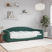 Slaapbank 80x200 cm fluweel donkergroen