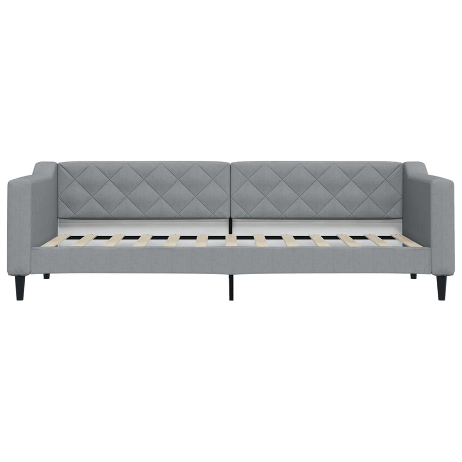 Slaapbank 80x200 cm stof lichtgrijs 80 x 200 cm Lichtgrijs zonder matras
