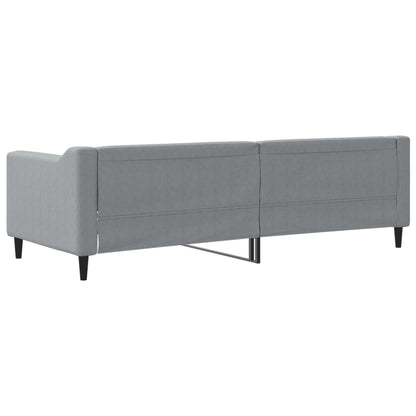 Slaapbank 80x200 cm stof lichtgrijs 80 x 200 cm Lichtgrijs zonder matras