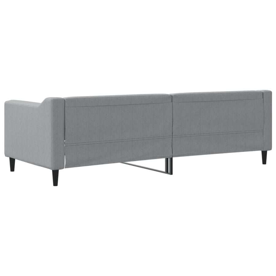 Slaapbank 80x200 cm stof lichtgrijs 80 x 200 cm Lichtgrijs zonder matras