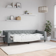Slaapbank 80x200 cm stof lichtgrijs