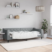 Slaapbank 80x200 cm stof lichtgrijs 80 x 200 cm Lichtgrijs zonder matras