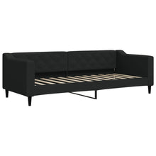 Slaapbank 80x200 cm stof zwart 80 x 200 cm Zwart