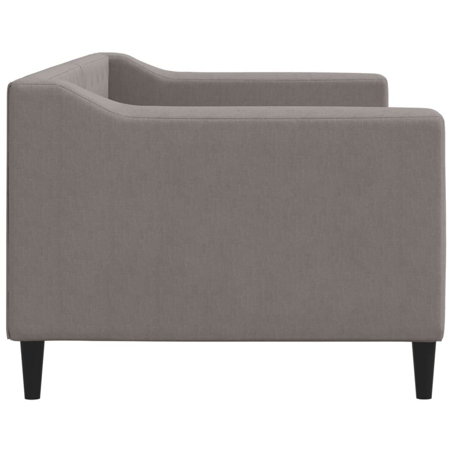 Slaapbank 80x200 cm stof taupe 80 x 200 cm Taupe