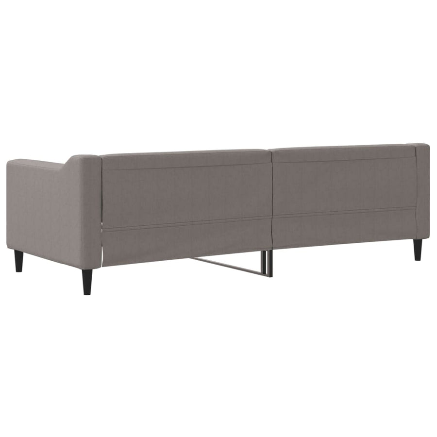 Slaapbank 80x200 cm stof taupe 80 x 200 cm Taupe