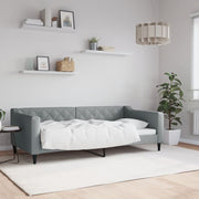 Slaapbank 90x190 cm stof lichtgrijs