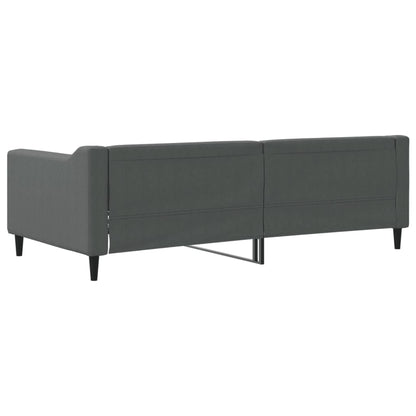 Slaapbank 90x190 cm stof donkergrijs 90 x 190 cm Donkergrijs