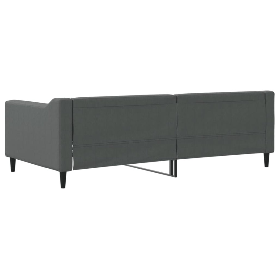 Slaapbank 90x190 cm stof donkergrijs 90 x 190 cm Donkergrijs