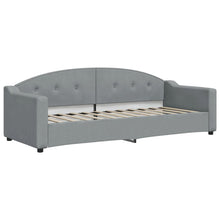 Slaapbank Stof 80 x 200 cm Lichtgrijs zonder matras