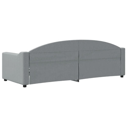 Slaapbank Stof 80 x 200 cm Lichtgrijs zonder matras