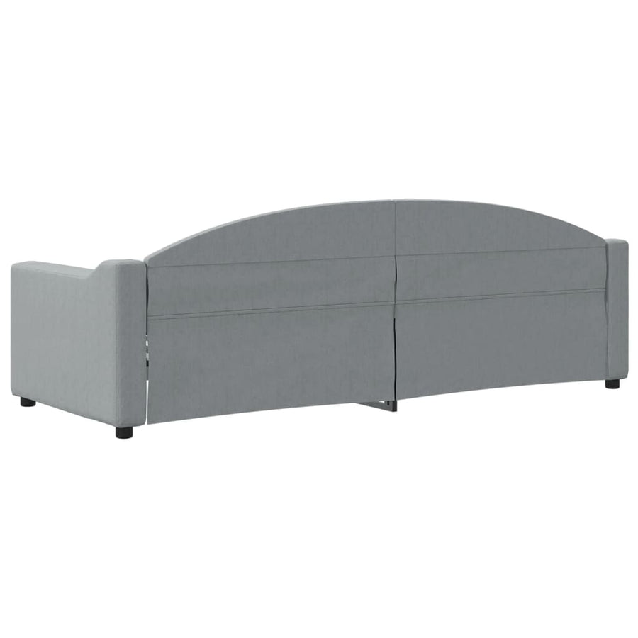 Slaapbank Stof 80 x 200 cm Lichtgrijs zonder matras