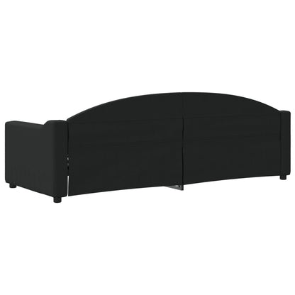 Slaapbank Stof 80 x 200 cm Zwart zonder matras