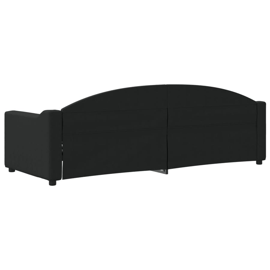 Slaapbank Stof 80 x 200 cm Zwart zonder matras