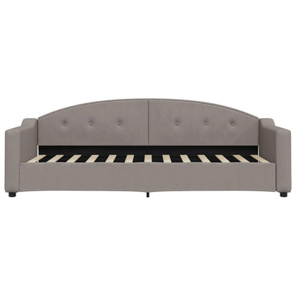 Slaapbank Stof 80 x 200 cm Taupe zonder matras