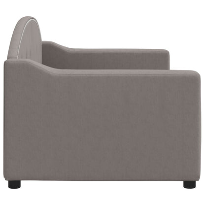 Slaapbank Stof 80 x 200 cm Taupe zonder matras