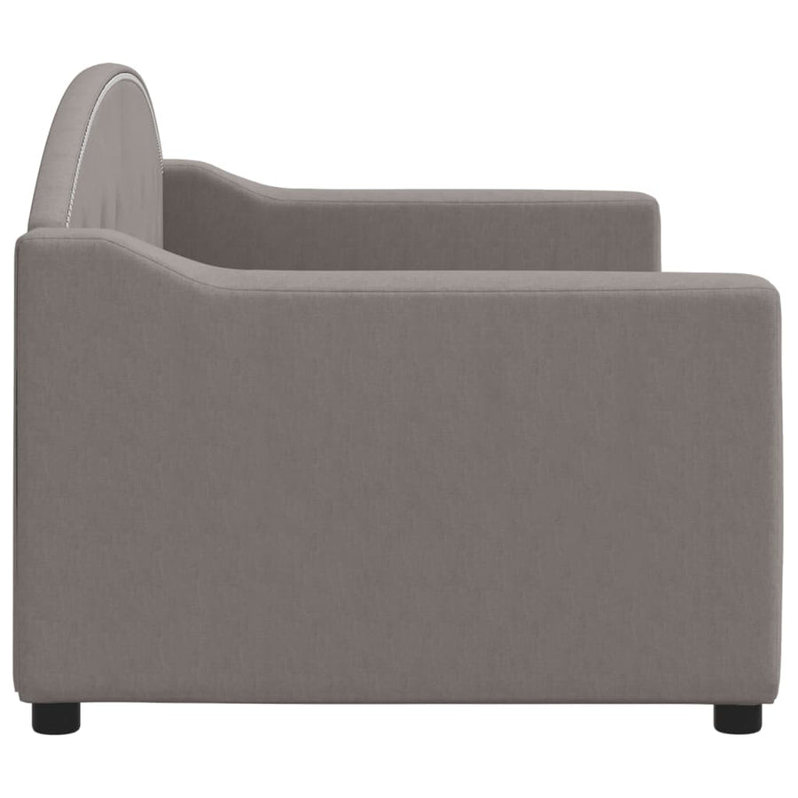 Slaapbank Stof 80 x 200 cm Taupe zonder matras