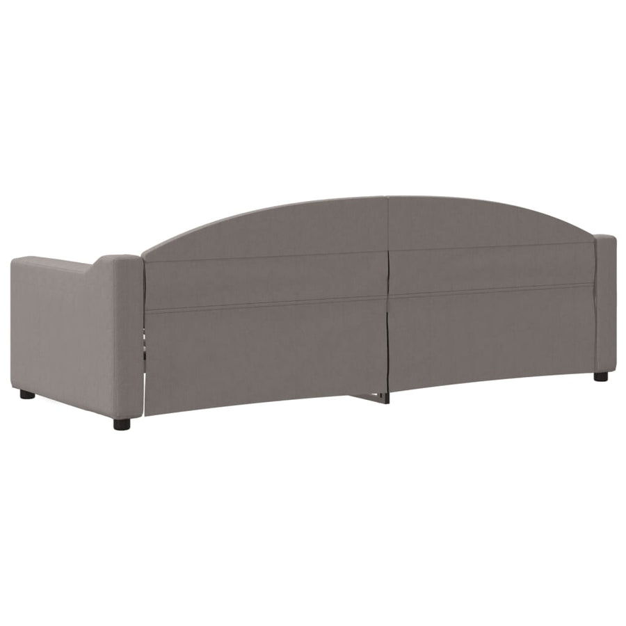 Slaapbank Stof 80 x 200 cm Taupe zonder matras