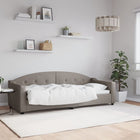 Slaapbank Stof 80 x 200 cm Taupe zonder matras