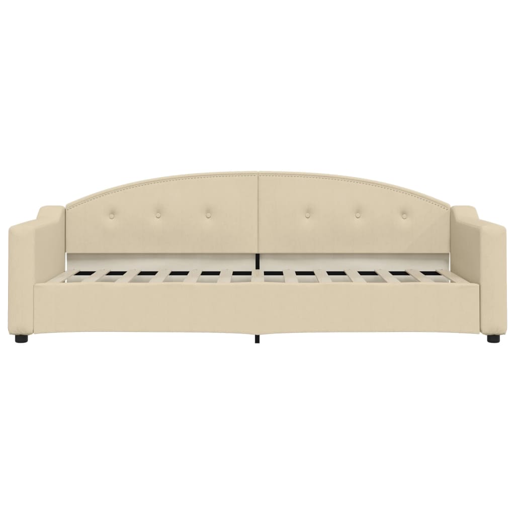 Slaapbank Stof Kleurig 80 x 200 cm Crème zonder matras