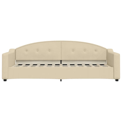 Slaapbank Stof Kleurig 80 x 200 cm Crème zonder matras