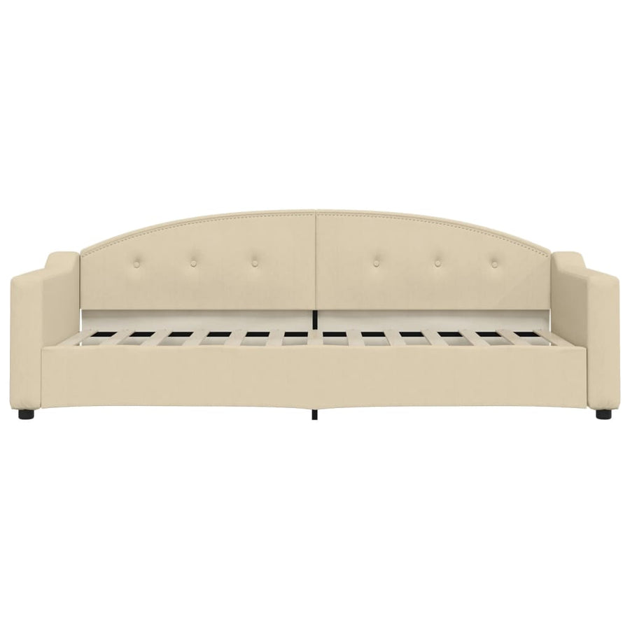 Slaapbank Stof Kleurig 80 x 200 cm Crème zonder matras