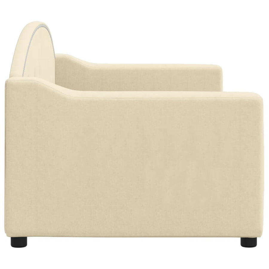Slaapbank Stof Kleurig 80 x 200 cm Crème zonder matras