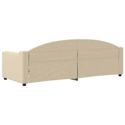 Slaapbank Stof Kleurig 80 x 200 cm Crème zonder matras