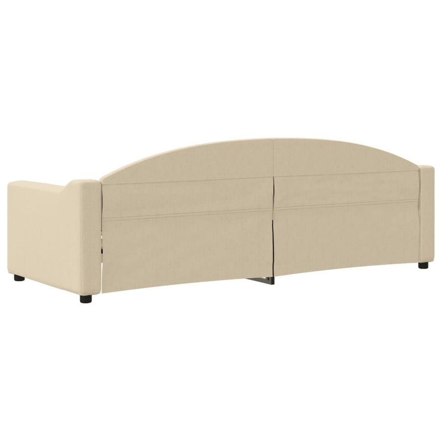 Slaapbank Stof Kleurig 80 x 200 cm Crème zonder matras
