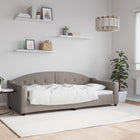 Slaapbank Stof Taupe 90 x 200 cm zonder matras