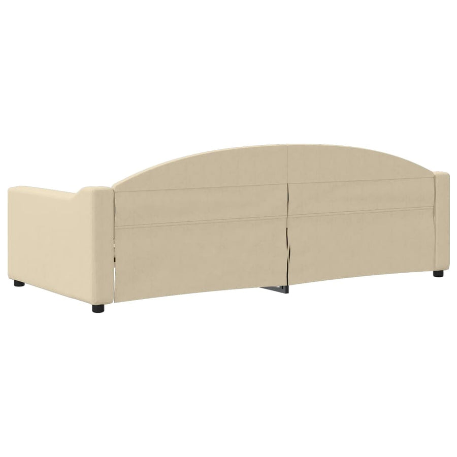 Slaapbank Stof Kleurig 90 x 200 cm Crème zonder matras