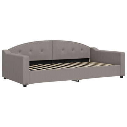 Slaapbank Stof 100 x 200 cm Taupe zonder matras