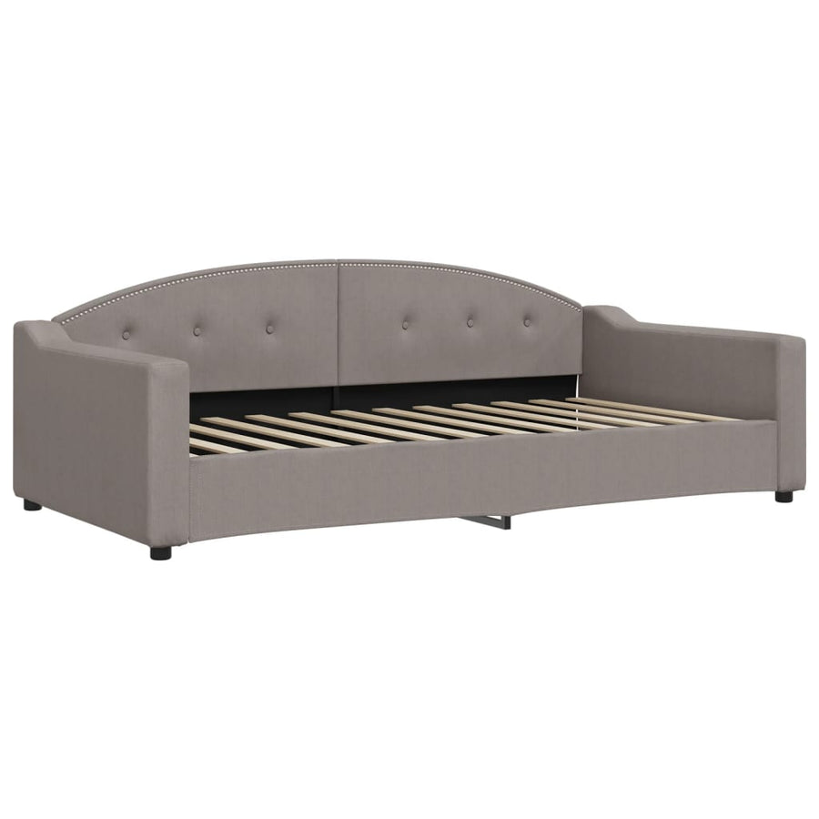Slaapbank Stof 100 x 200 cm Taupe zonder matras