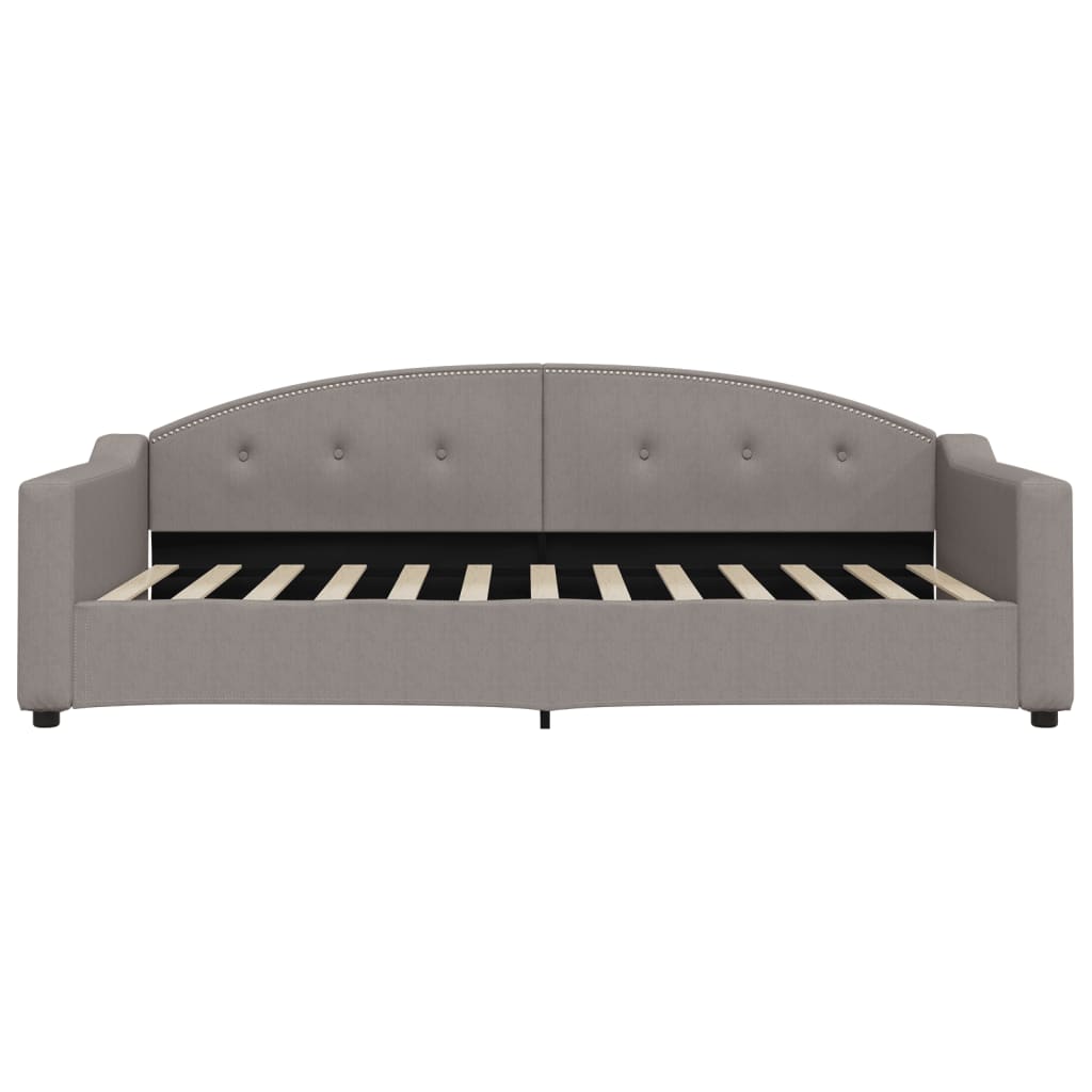 Slaapbank Stof 100 x 200 cm Taupe zonder matras