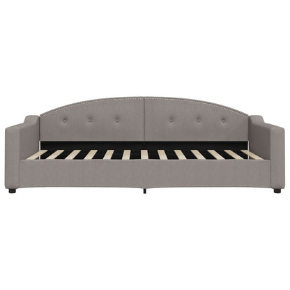 Slaapbank Stof 100 x 200 cm Taupe zonder matras