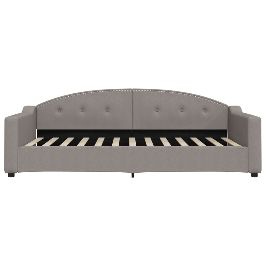Slaapbank Stof 100 x 200 cm Taupe zonder matras