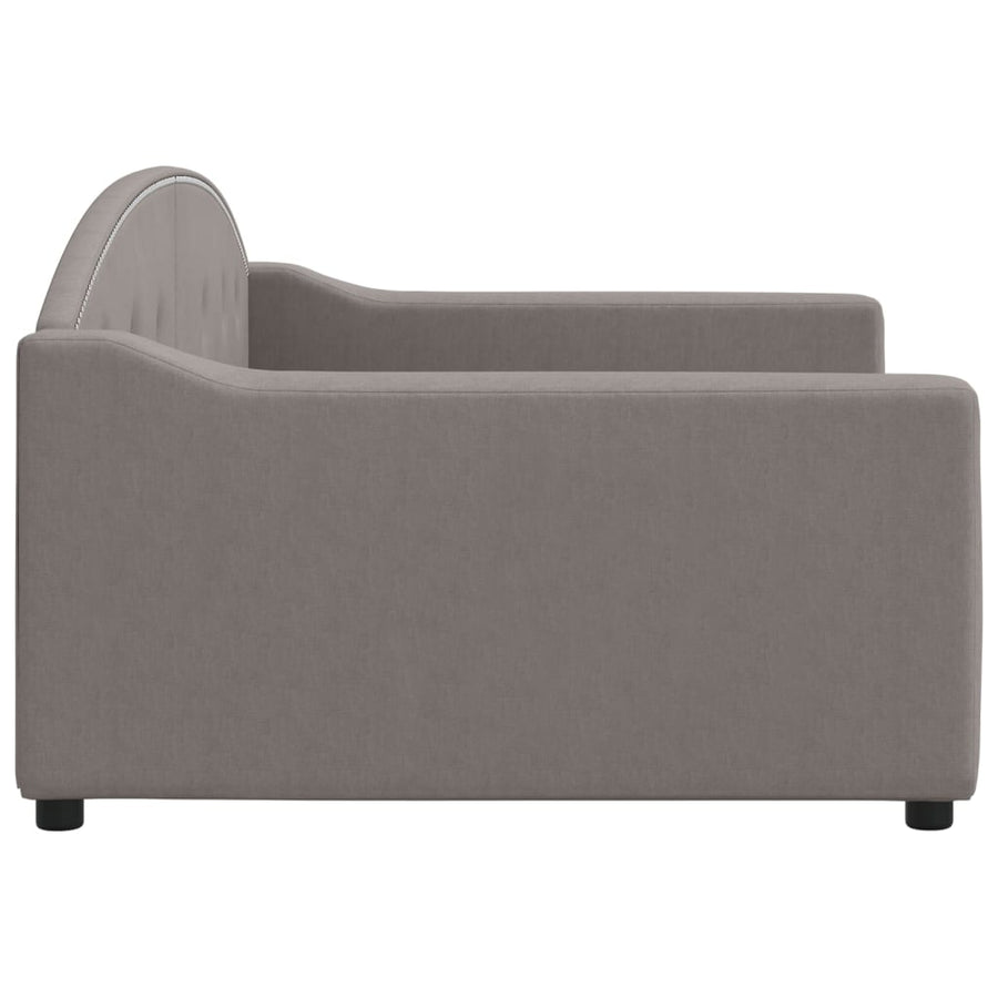 Slaapbank Stof 100 x 200 cm Taupe zonder matras
