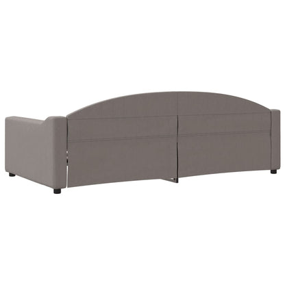 Slaapbank Stof 100 x 200 cm Taupe zonder matras