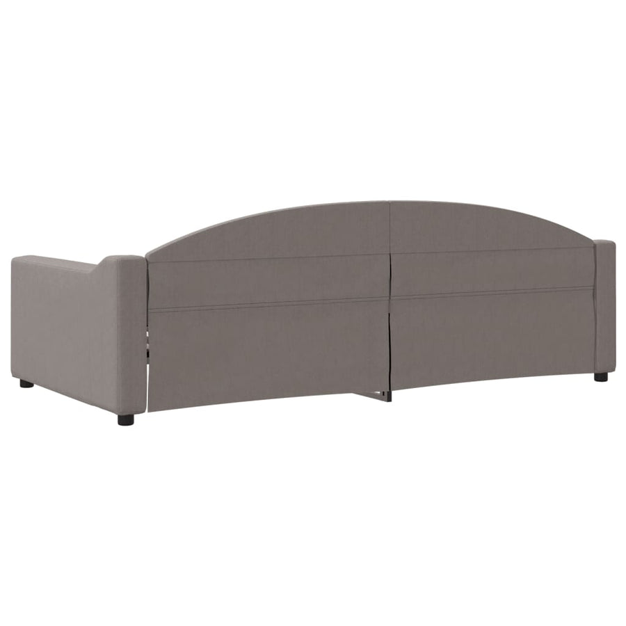 Slaapbank Stof 100 x 200 cm Taupe zonder matras