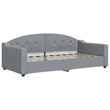 Slaapbank Stof 90 x 190 cm Lichtgrijs zonder matras