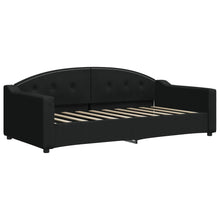 Slaapbank Stof 90 x 190 cm Zwart zonder matras