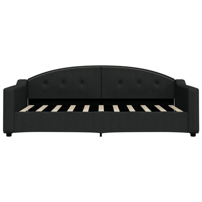 Slaapbank Stof 90 x 190 cm Zwart zonder matras