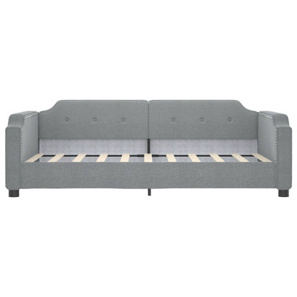 Slaapbank Stof 80 x 200 cm Lichtgrijs zonder matras