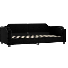 Slaapbank Stof 80 x 200 cm Zwart zonder matras