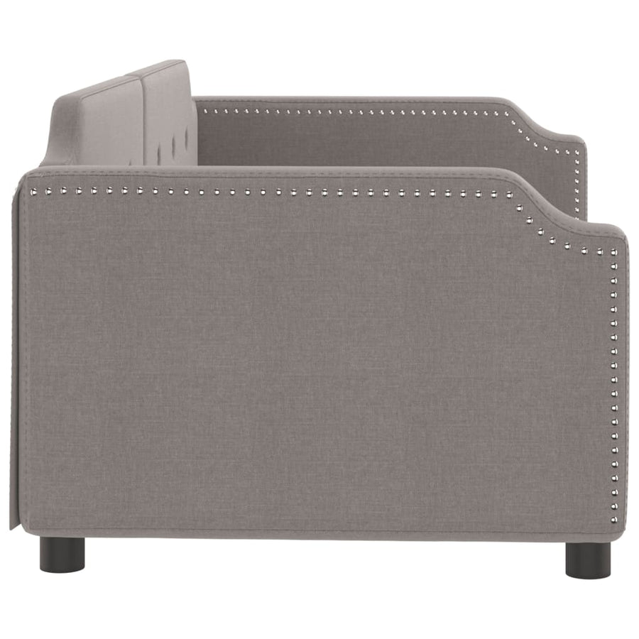 Slaapbank Stof 80 x 200 cm Taupe zonder matras