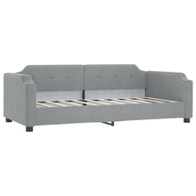 Slaapbank Stof 90 x 200 cm Lichtgrijs zonder matras