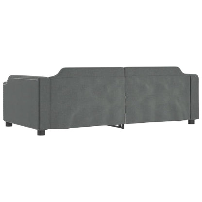 Slaapbank Stof 90 x 200 cm Donkergrijs zonder matras