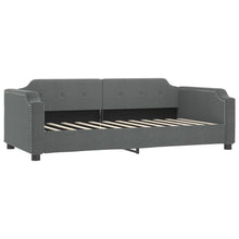 Slaapbank Stof 100 x 200 cm Donkergrijs zonder matras