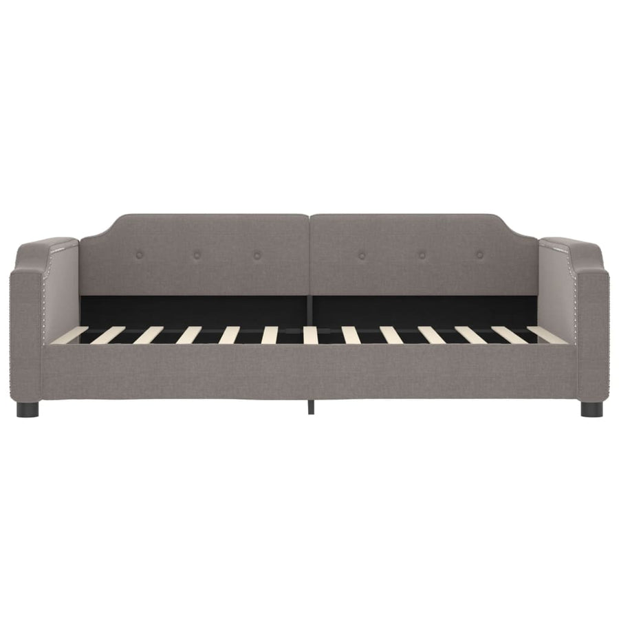 Slaapbank Stof 100 x 200 cm Taupe zonder matras
