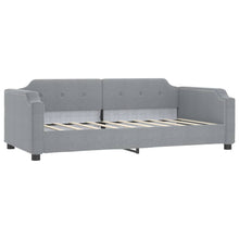 Slaapbank Stof 90 x 190 cm Lichtgrijs zonder matras