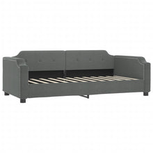 Slaapbank Stof 90 x 190 cm Donkergrijs zonder matras